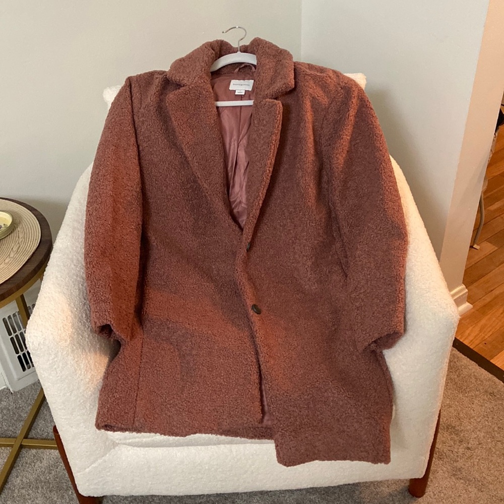 Mauve Daily Ritual Sherpa Coat